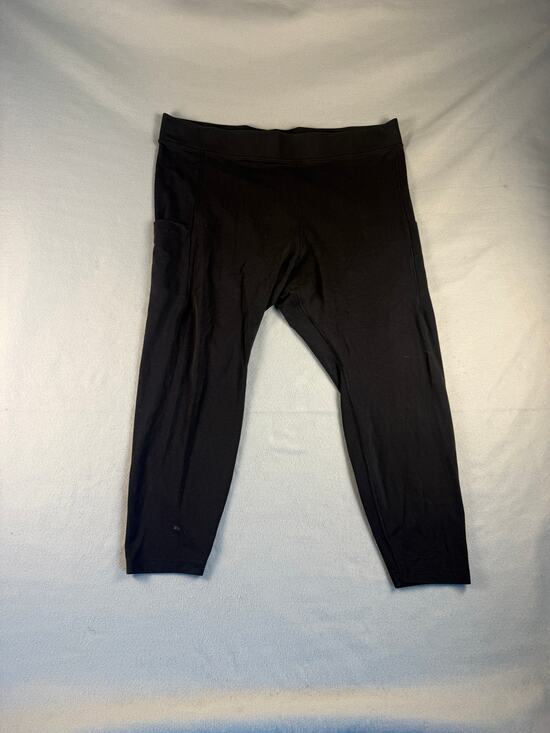Nike Pants - Nike Air Leggings Womens 2X Black Skinny High Rise Cropped Graphic Athletic Gym